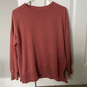 aerie oversized pink sweatshirt